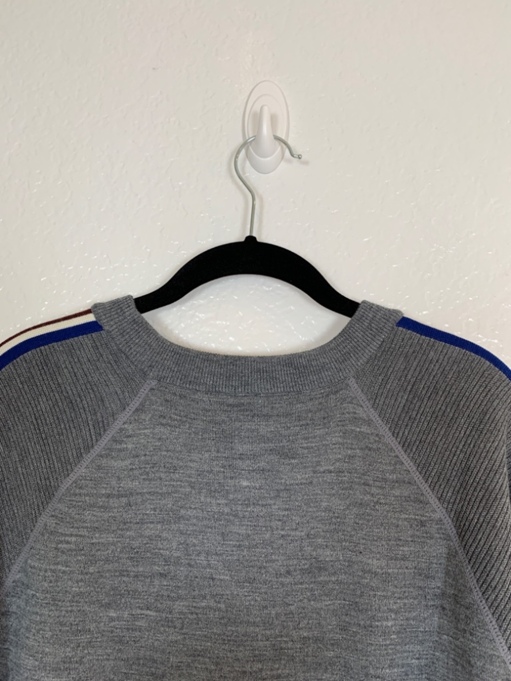 Athleta Canyon Colorblock Sweater Womens XL Thermolite Merino Grey Gray Athletic - Picture 11 of 15